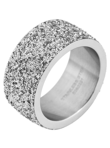 Adeliás Damen Ring aus Edelstahl in silber