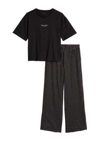 Marc O'Polo Pyjama Mix N Match in black/black geo print