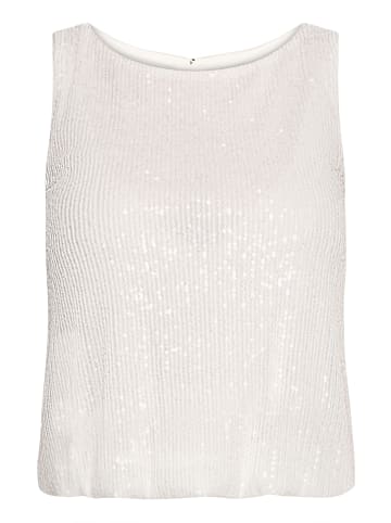 Vera Mont Pailletten-Top im Glitzer-Look in Rohweiß