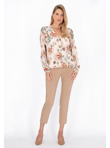 Usha Women Blouse in cream multicolor