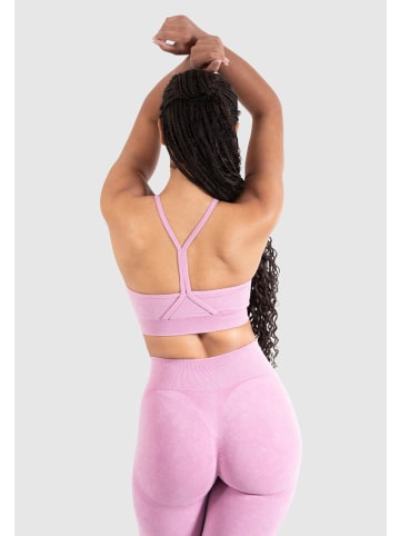 SMILODOX Sport BH Batik Acid Scrunch in Rosa