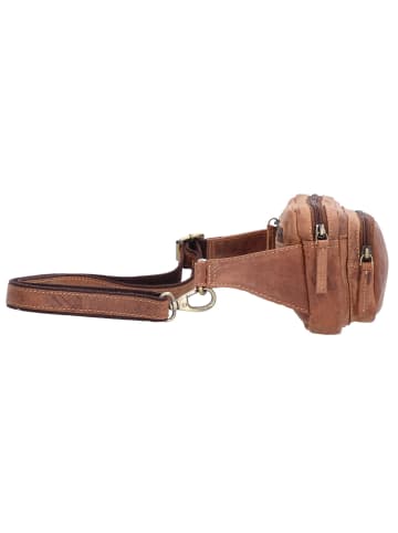 Greenburry Vintage Gürteltasche Leder 20 cm brown