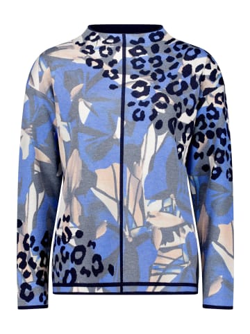 Betty Barclay Strickpullover mit Print in Blau/Beige