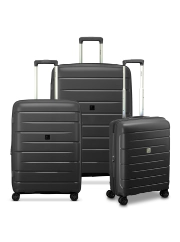 MODO by roncato Starlight 3.0 4 Rollen Kofferset 3-teilig mit Dehnfalte in black
