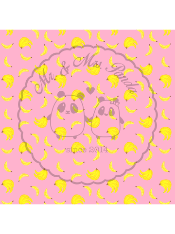 Mr. & Mrs. Panda Trinkbecher Bananen Staude ohne Spruch in Rosa