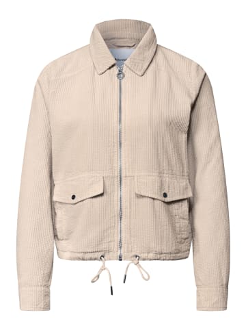 Street One Cordjacke mit Hemdkragen und Zipper in Clay Sand