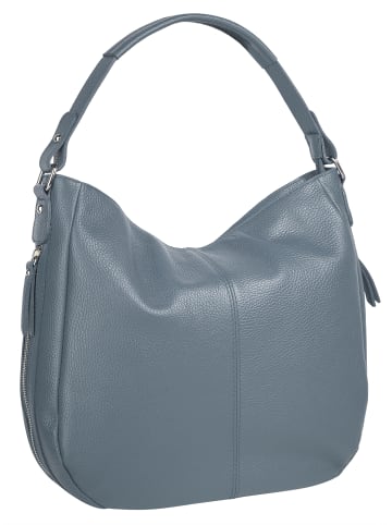 Cluty Shopper echt Leder in blau
