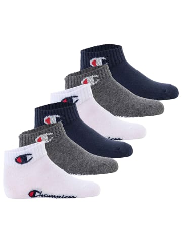 Champion Socken 6er Pack in Blau/Weiß/Grau