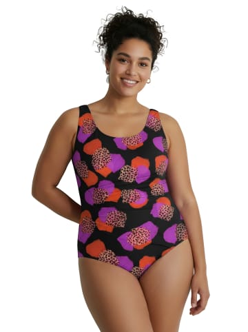 Ulla Popken Badeanzug in schwarz