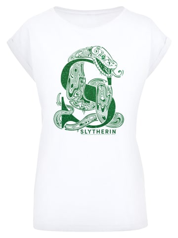 F4NT4STIC T-Shirt Harry Potter Slytherin Glitter in weiß