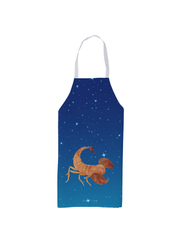 Mr. & Mrs. Panda Schürze Sternzeichen Skorpion ohne Spruch in Sternenhimmel Blau