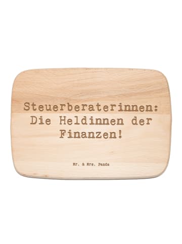Mr. & Mrs. Panda Holz Schneidbrett Spruch Steuerberaterin Heldin... in Transparent