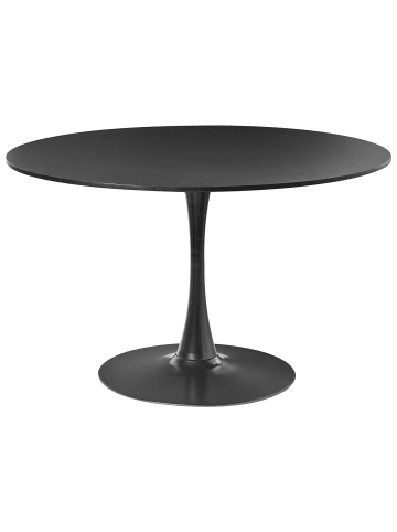 Beliani Esszimmertisch BOCA in Schwarz - (W) 120 x (H) 74 x (L) 120 cm