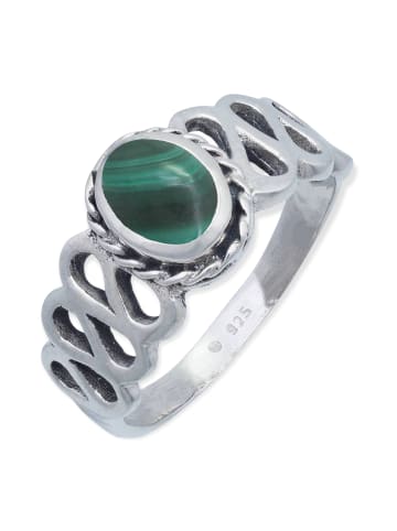 mantraroma 925er Silber - Ringe mit Malachit