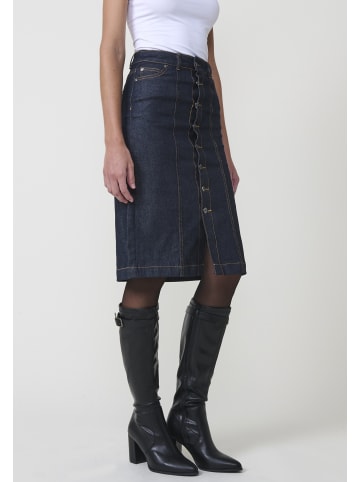 KOROSHI Jeans-Midirock in blau