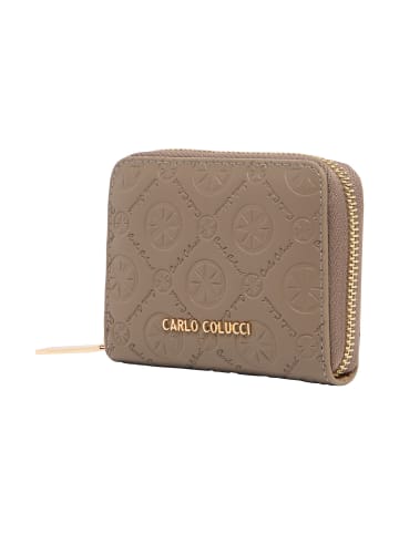 Carlo Colucci Geldbörse Eicke in Taupe