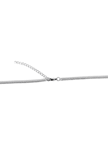 Adeliás Damen Halskette aus Edelstahl 50+5 in silber