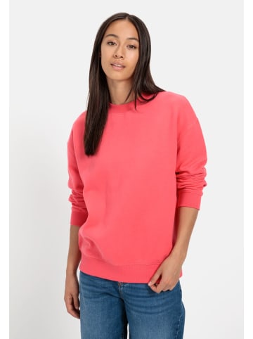 Camel Active Sweatshirt aus reiner Baumwolle in Pink
