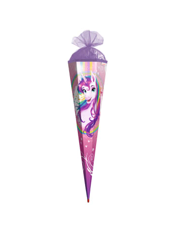 Schultüte groß 100 cm Einhornportrait in Rosa