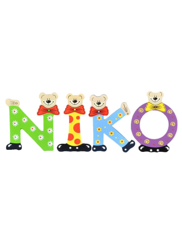 Playshoes Deko-Buchstaben "NIKO" in bunt