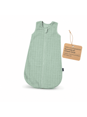 Kinderhaus Blaubär Mull-Schlafsack TOP in Uni Granite