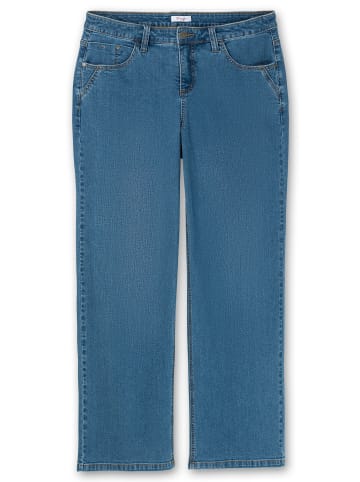 sheego Weite Jeans in blue denim