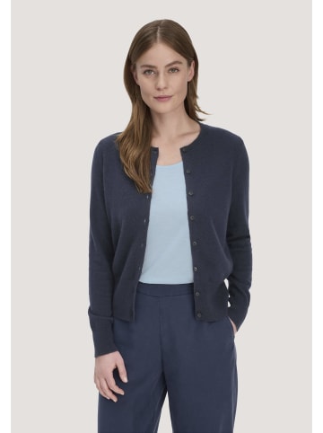 Hessnatur Hessnatur Strick Jacke Regular BETTER RECYCLING aus reinem Cashmere in marine