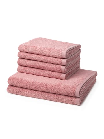 Ross 4 X Handtuch 2 X Duschtuch im Set Vita in Altrosa