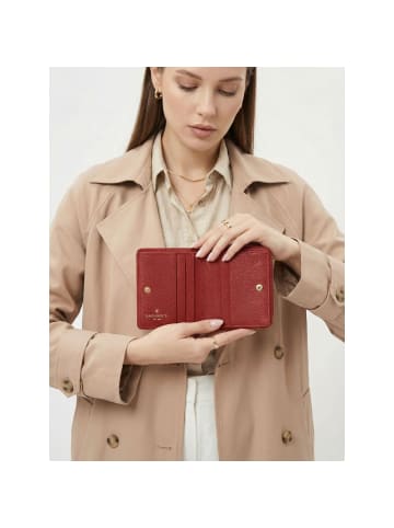 Lazarotti Bologna Leather Medium Zip-Around Geldbörse Leder 10 cm red
