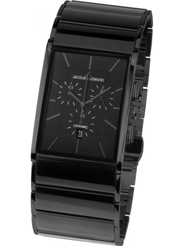 Jacques Lemans Uhr in Schwarz