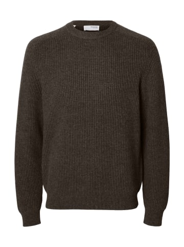 SELECTED HOMME Pullover 'Nicolo' in braun