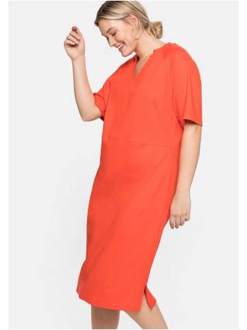 sheego Shirtkleid in rotorange