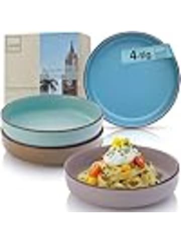 Sänger 4-tlg. Pastaschalen Set Bombay Meeresboden Mehrfarbig aus Steingut