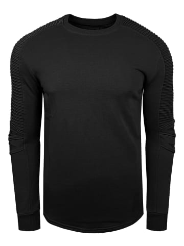 Rusty Neal Biker Sweater in Schwarz