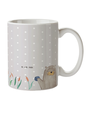 Mr. & Mrs. Panda Kinderpott Otter Stein ohne Spruch in Grau Pastell