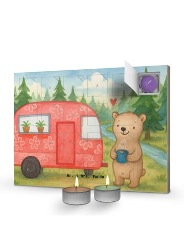 Mr. & Mrs. Panda Duftkerzen Adventskalender Bär Camper Design oh... in Weiß