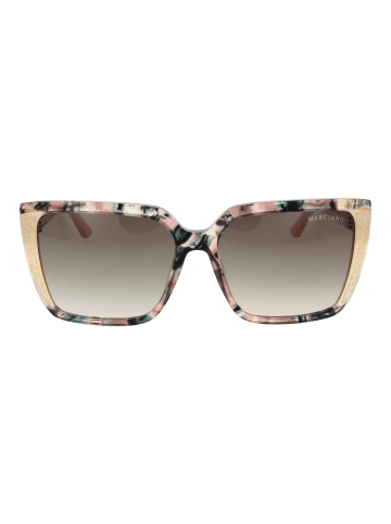 Marciano by Guess Frauen Sonnenbrille Quadratisch Beige