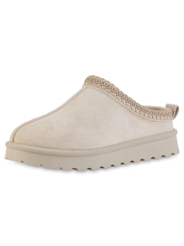 VAN HILL Pantoffeln Penelope in Beige