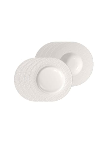 Villeroy & Boch 8er Set Teller-Set Manufacture Ice weiß in weiß