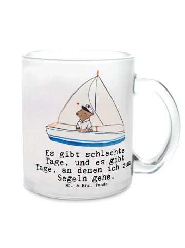 Mr. & Mrs. Panda Teetasse Bär Segeln mit Spruch in Transparent