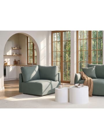 Beliani Sofaelement MESNALI in Grün/Schwarz - (W) 91 x (H) 84 x (L) 91 cm