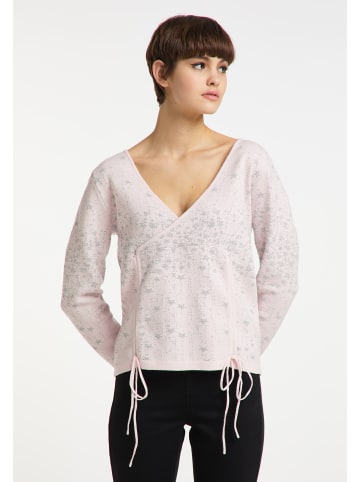 myMo at night Damen Strickpullover in Rosa Silber
