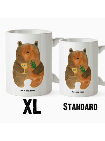 Mr. & Mrs. Panda Große Teetasse Bär Konfirmation ohne Spruch in Weiß