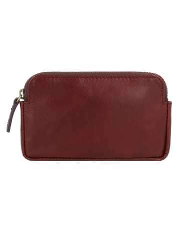 Leonhard Heyden Cambridge Schlüsseletui Leder 13 cm in rotbraun