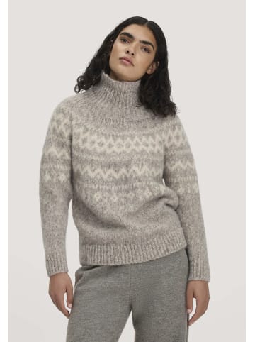 Hessnatur Hessnatur Rollkragenpullover Relaxed aus Alpaka und Bio-Baumwolle in naturgrau