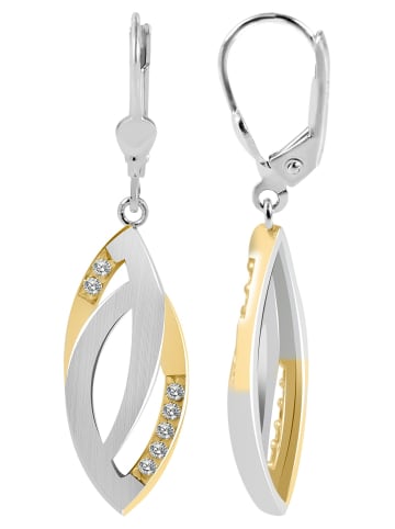 Adeliás Damen Ohrringe – Ohrhänger aus 925 Silber in silber