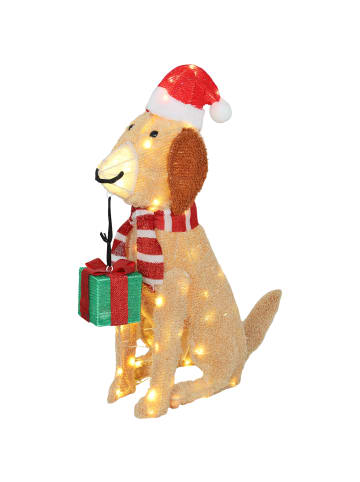 Outsunny Weihnachtsbeleuchtung-64L x 20B x 70H cm-Gelb