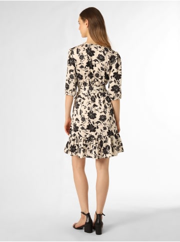 Marie Lund Kleid in ecru schwarz - 0001