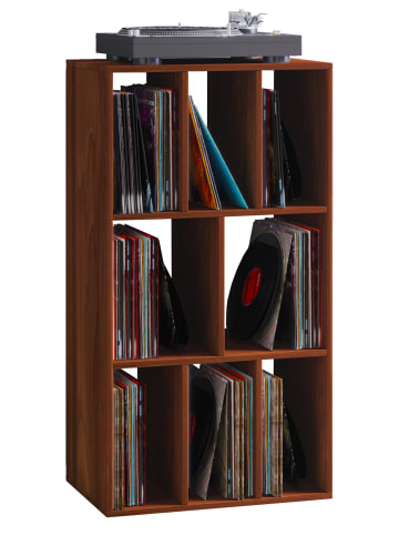 VCM  VCM Schallplattenregal Raumteiler LP Schaltino in Kern-Nussbaum