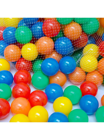 LittleTom 100x Bällebadbälle Matteo 6 cm im 5-Farben-Mix